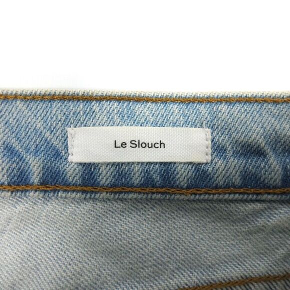 FRAME Denim Le Slouch Distressed Straight Leg Jeans Drenched 90s Grunge Baggy 26 - Picture 10 of 11